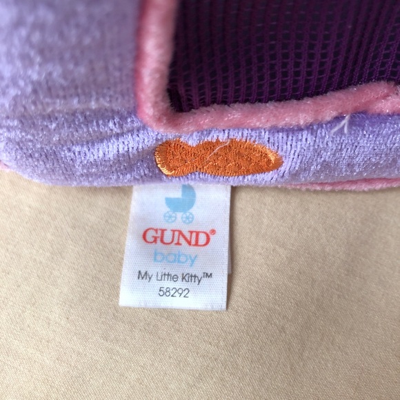 My Little Kitty Gund Zip Up Carrying Case with White Cat Dish and Ball Fabric - Picture 9 of 14